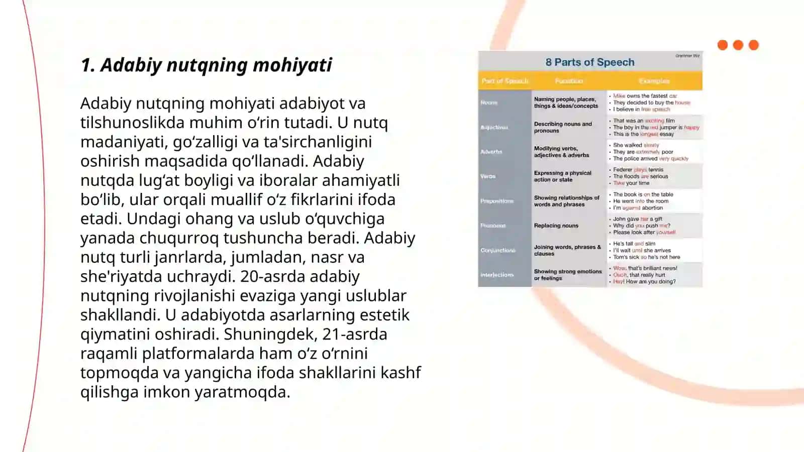 Adabiy nutq va uslublari 3