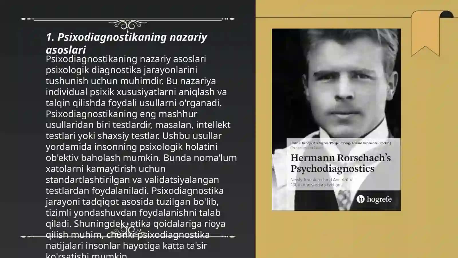 Psixodiagnostika va eksperimental psixologiya fanining asosiy 3