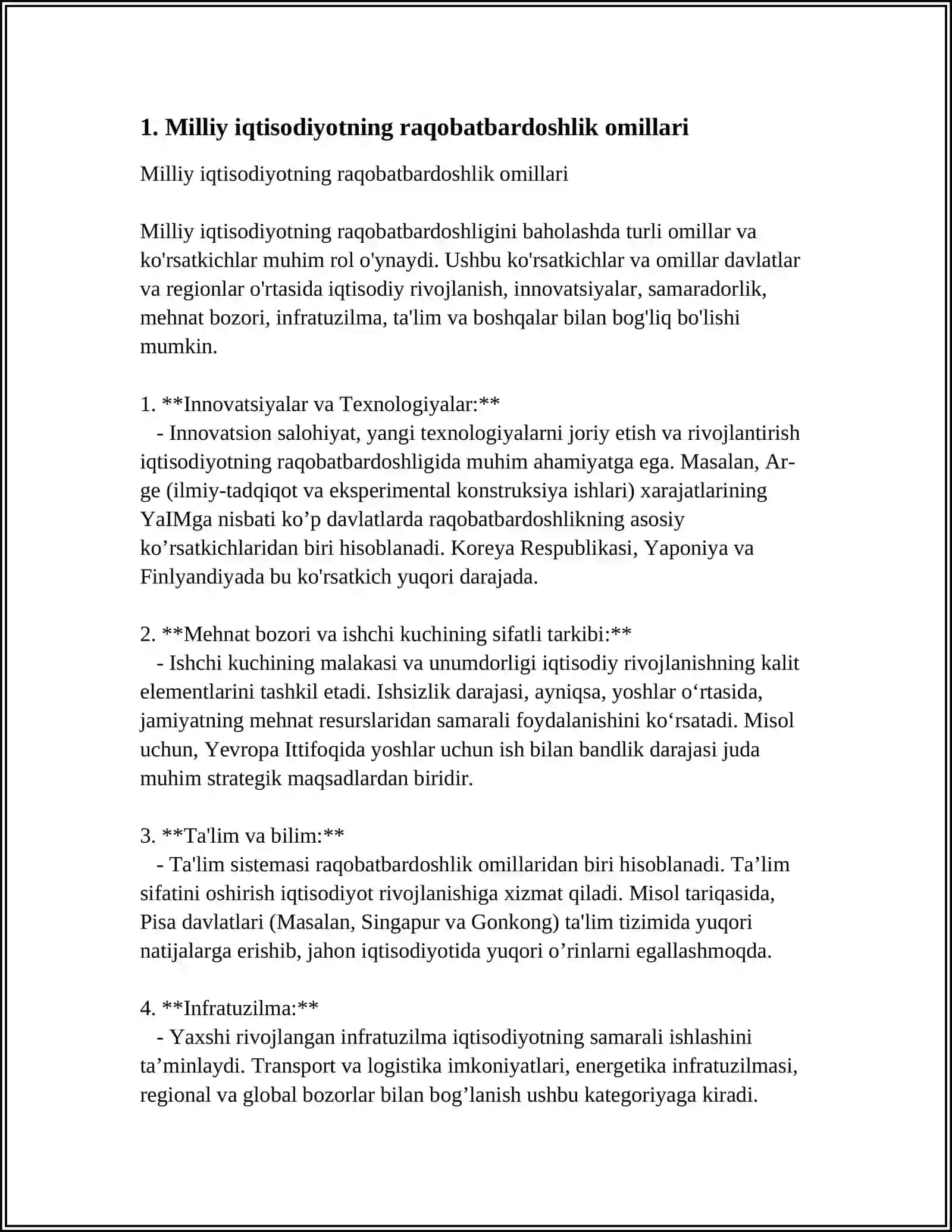 GLABALLASHUV DAVRIDA MILLIY IQTISODIYOT RAQOBATBARDOSHLIGI 3