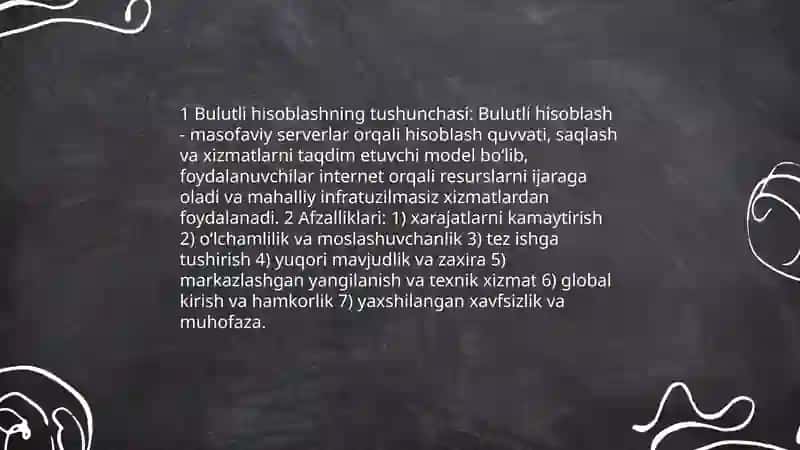 Bulutli hisoblashlar 3