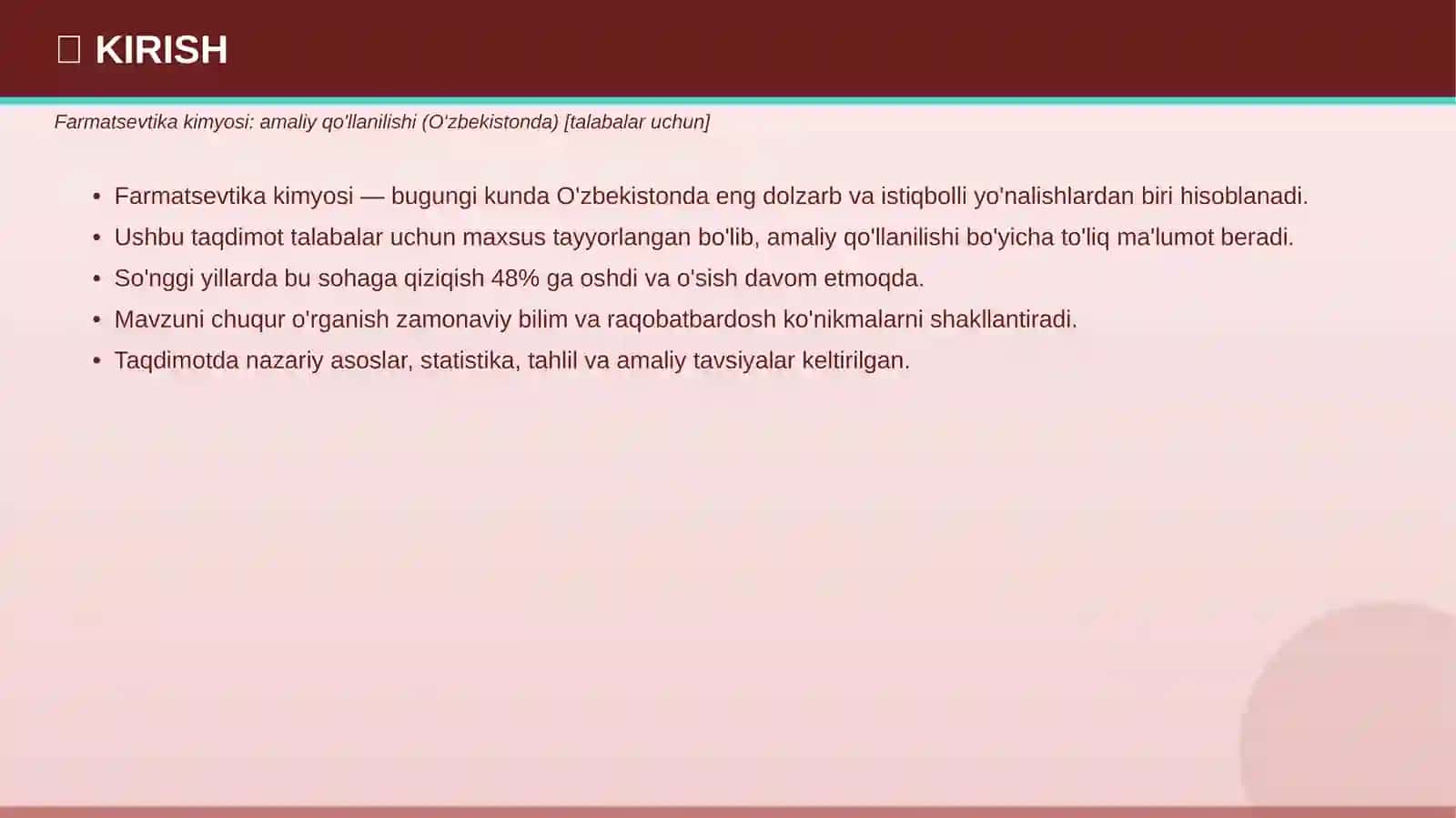 Farmatsevtika Kimyosi 3