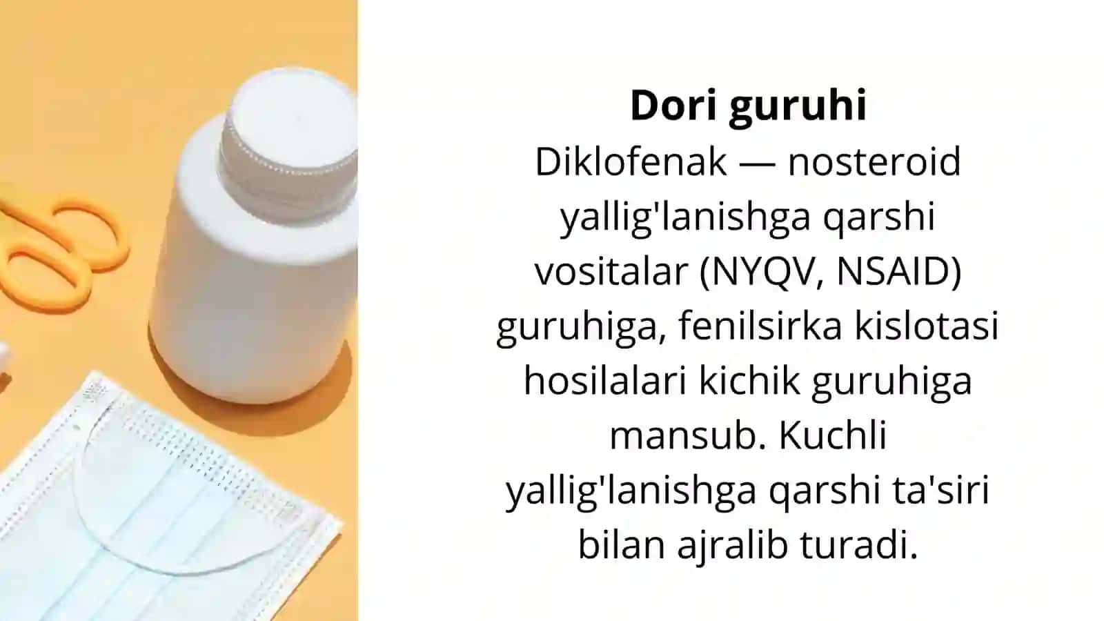 Diklofenak (Diclofenac) – To'liq Qo'llanma | PPT Taqdimot | Farmakologiya | Tibbiyot Talabalari uchu 3