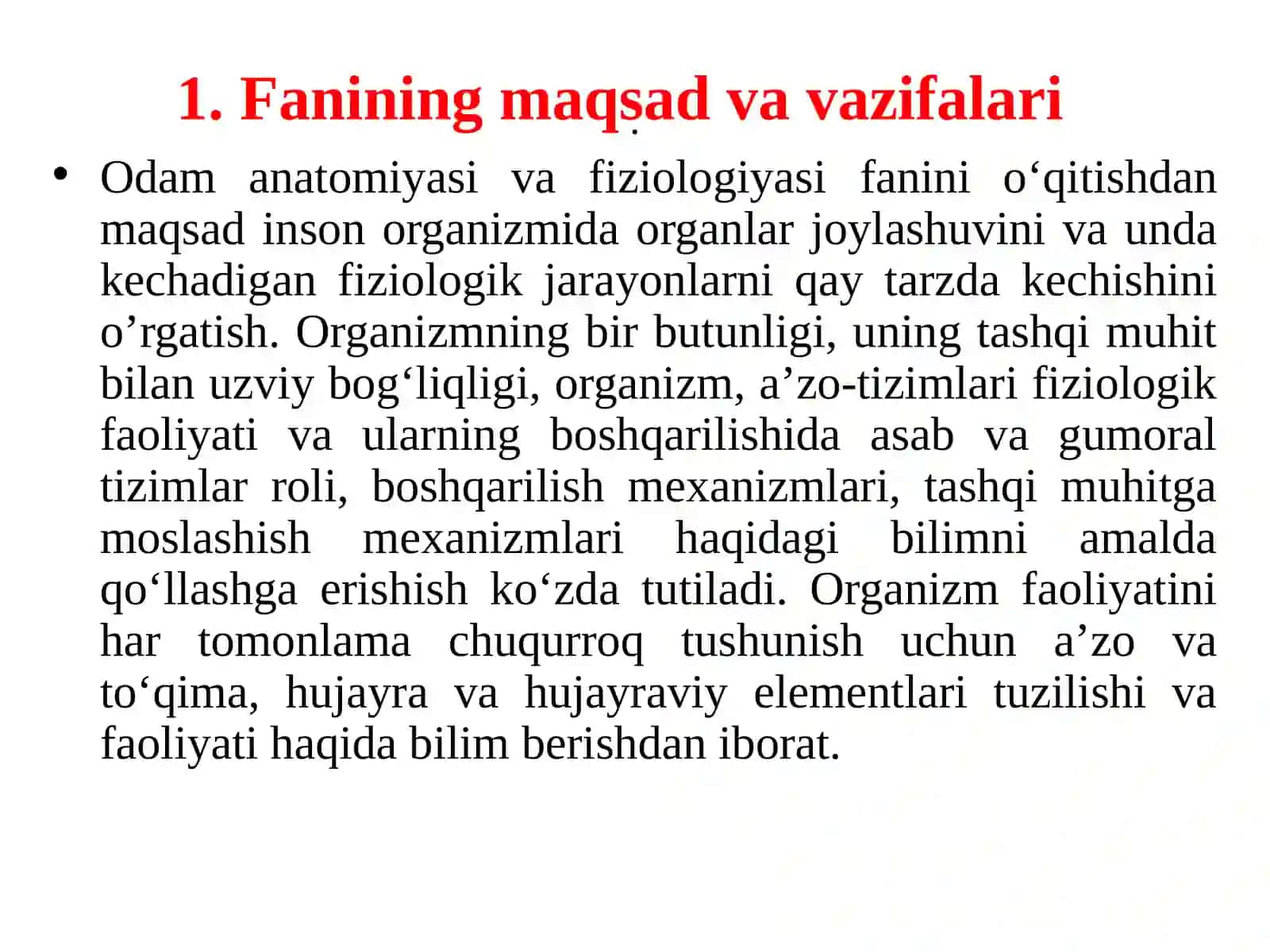 Odam anatomiyasi va fiziologiyasi ta'limi 3