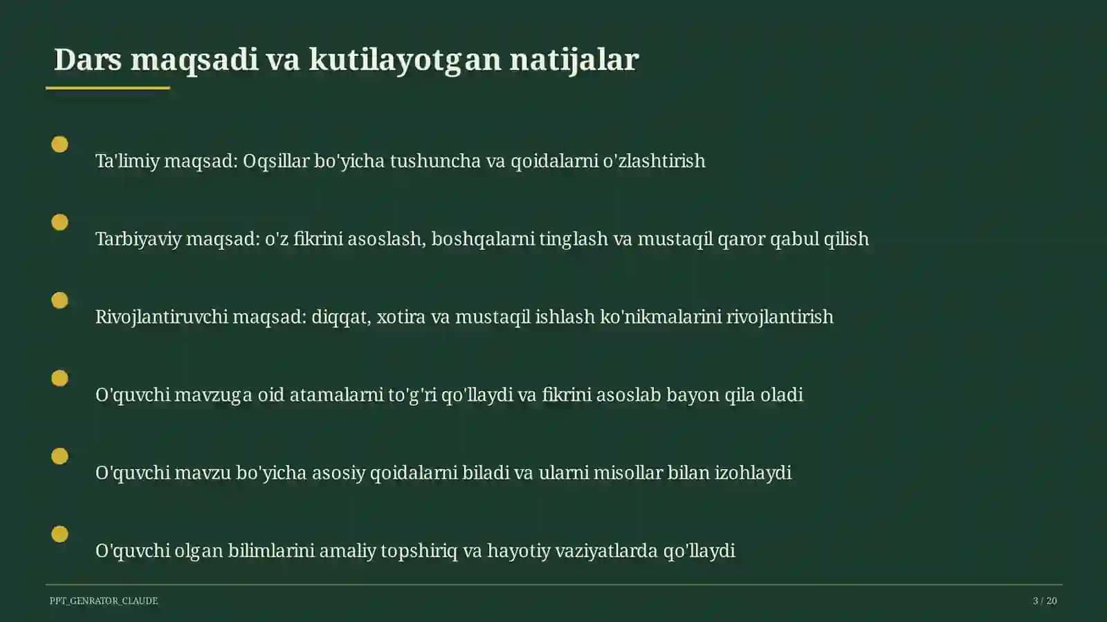 Oqsillar (11-sinf) 3