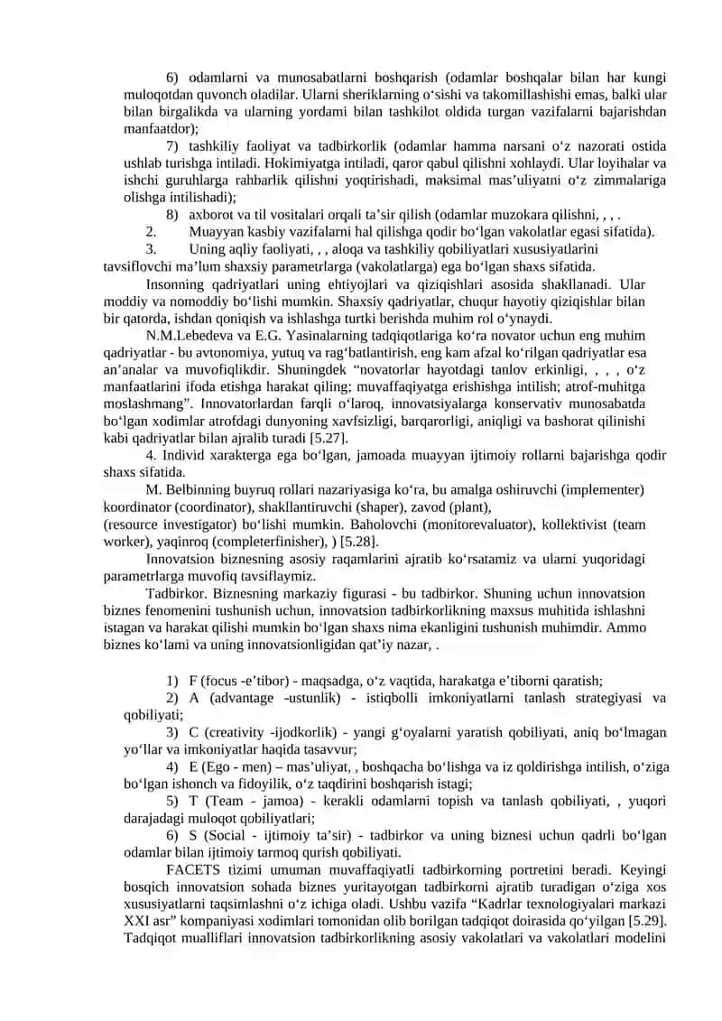 INNOVATSION BIZNESDA INSON OMILI 3