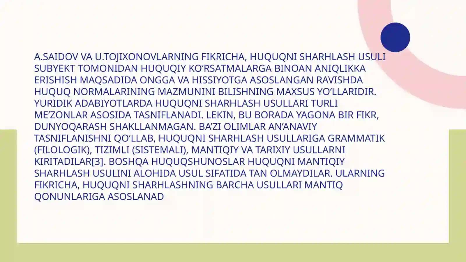 HUQUQ NORMALARINI SHARHLASH USULLARI 3