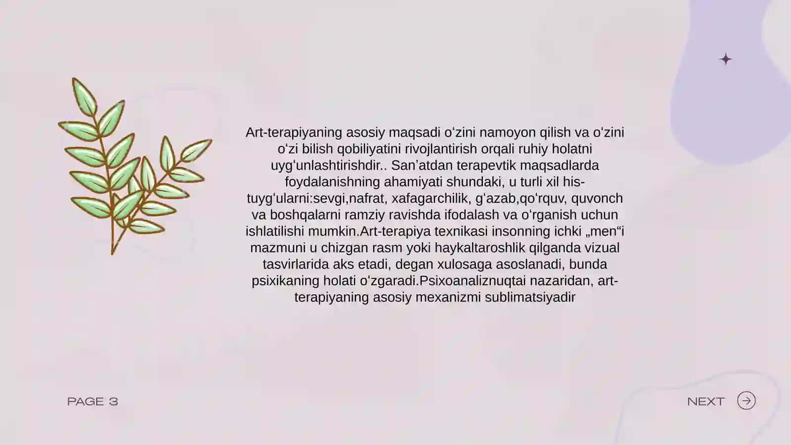 PSIXOLOGIK XIZMATNI TASHKIL ETISHDA ART TERAPIYANING ÒRNI 3