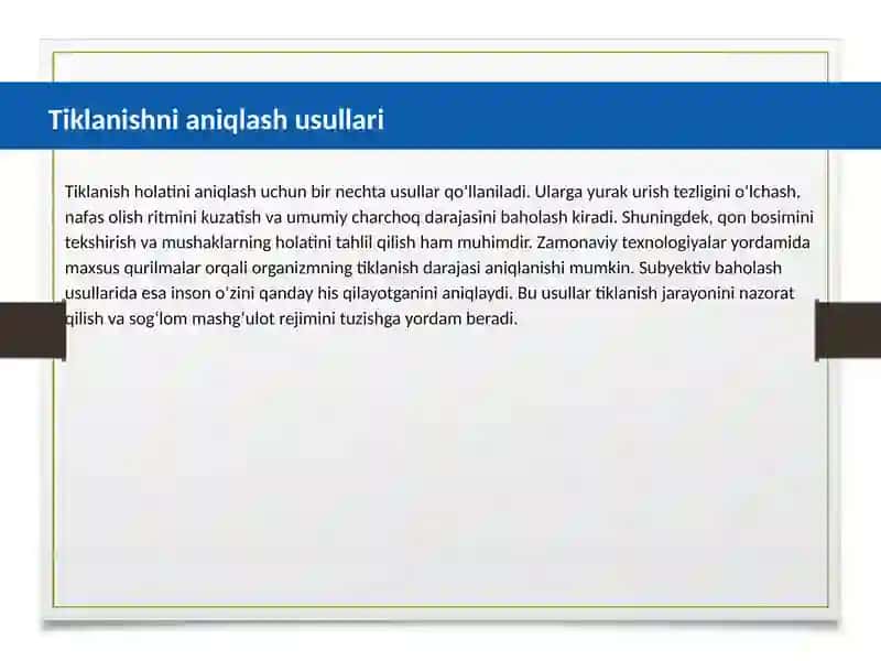 Tiklanish holati tushunchasi 3