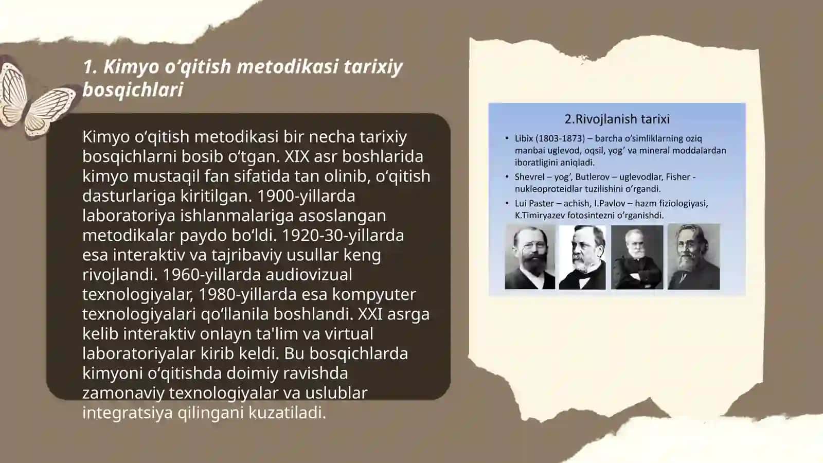 Kimyo oʻqitish metodikasining nazariy asoslari fanining rivojlanish tarixi 3