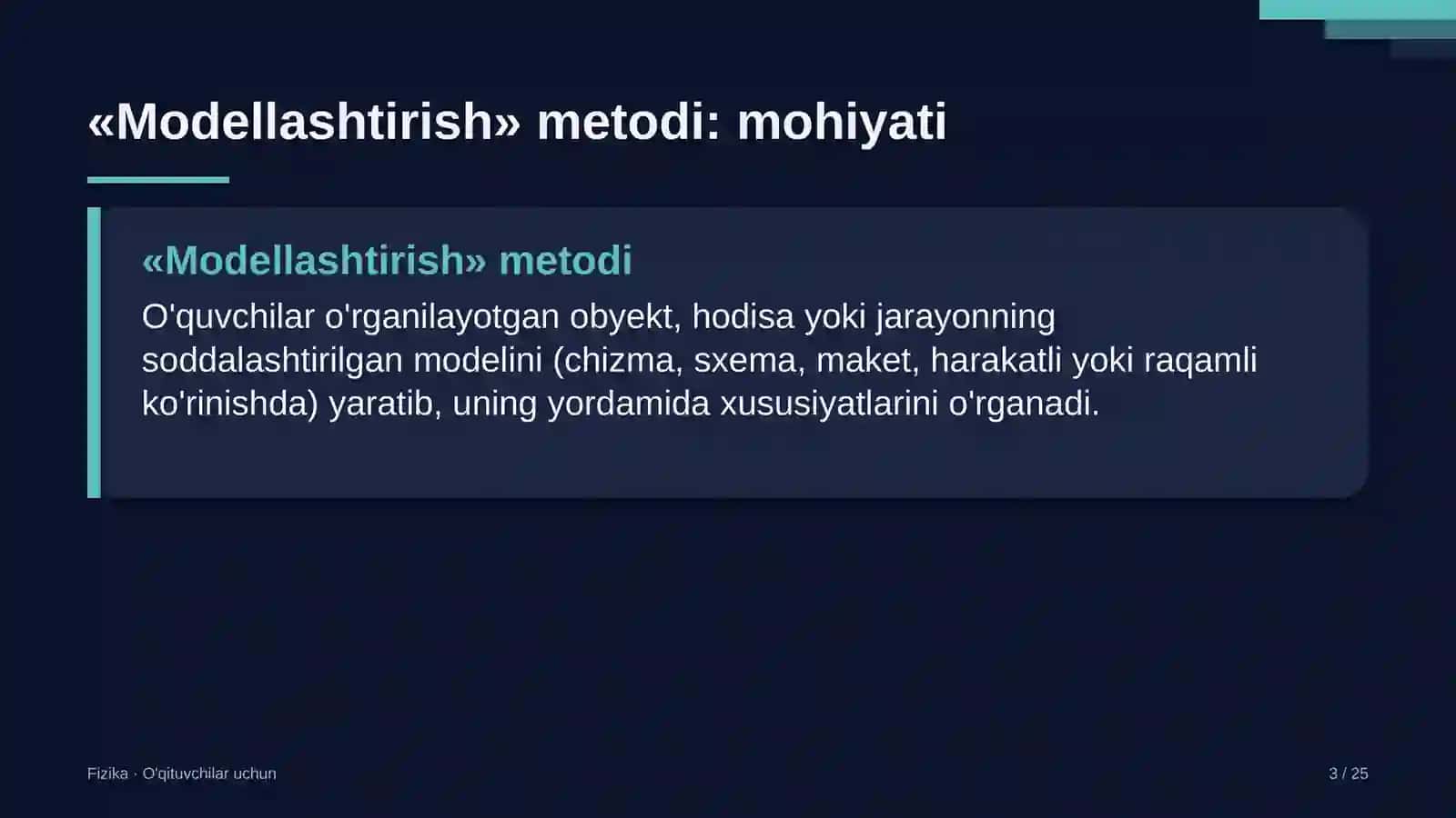 fizika darslarida modellashtirish metodidan foydalanish 6603 3