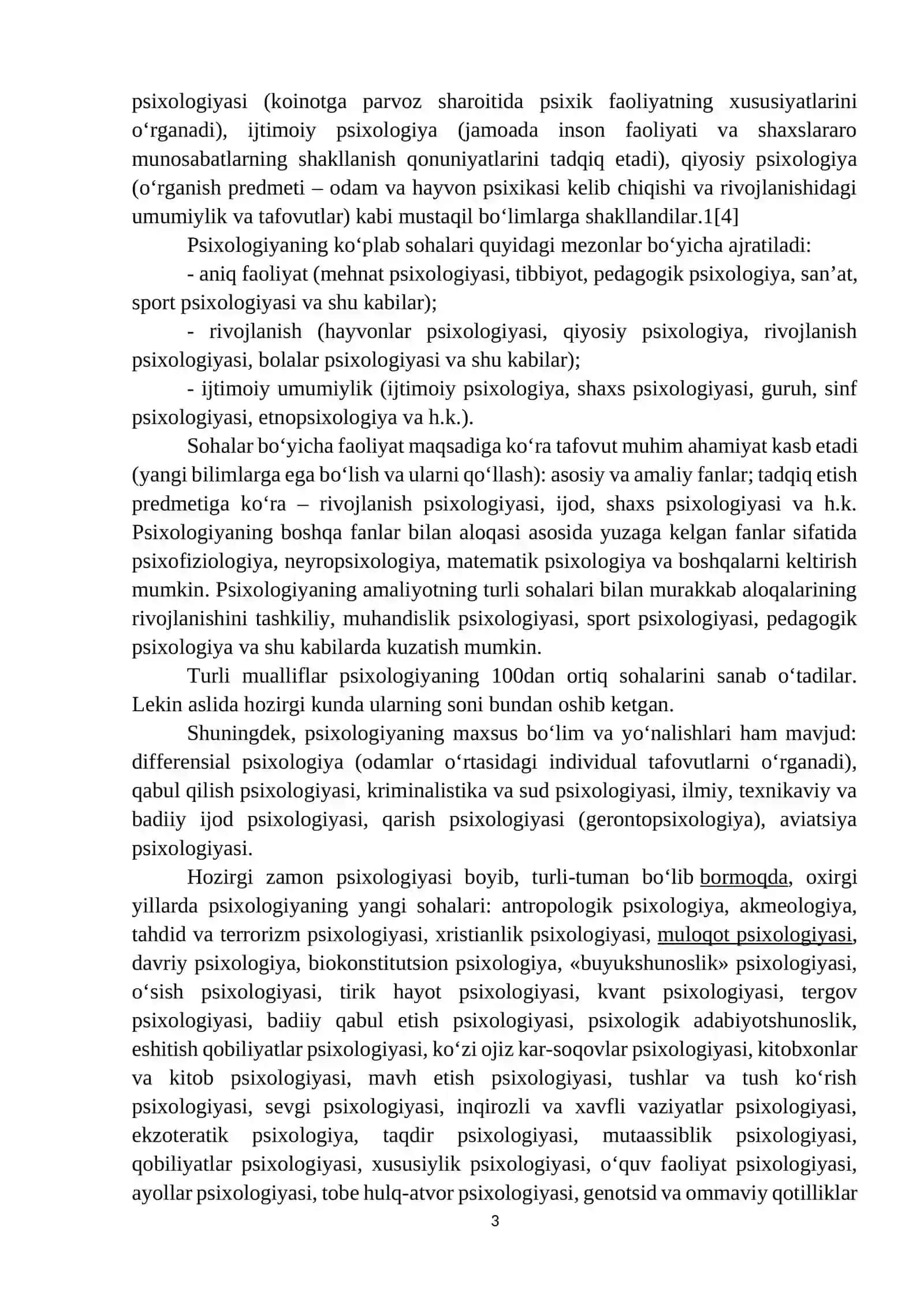Zamonaviy psixologiyaning yangi yo’nalishlari 3
