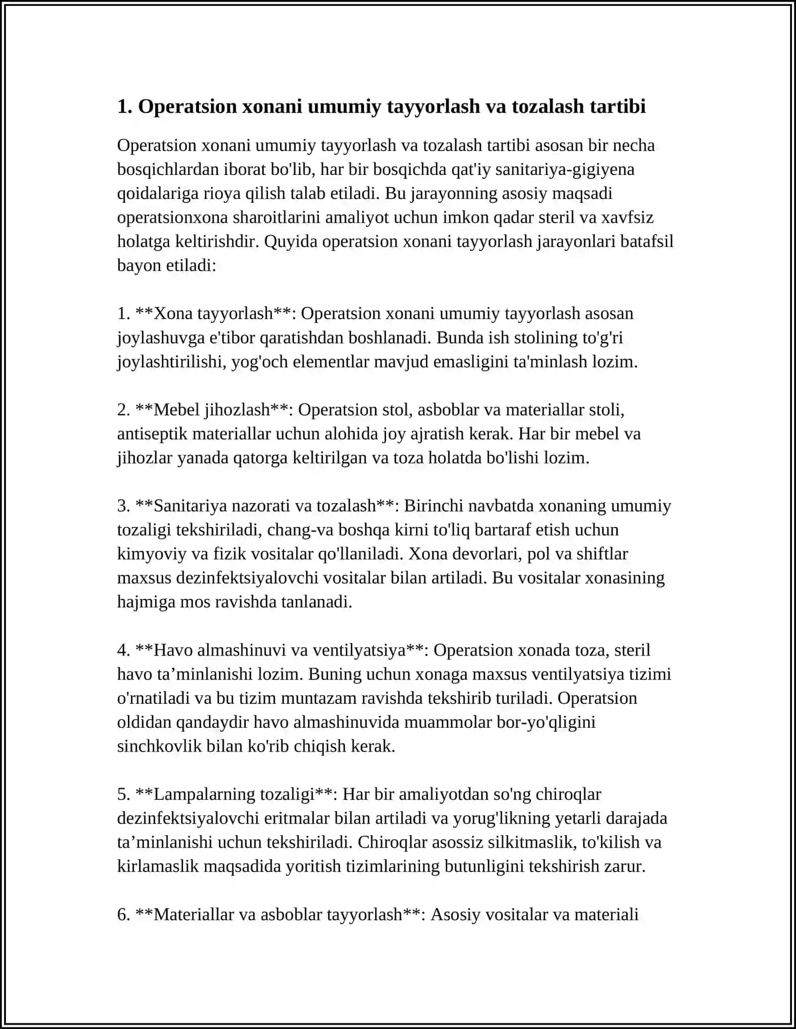 OPERATSION XONANI TAYORLASH 3