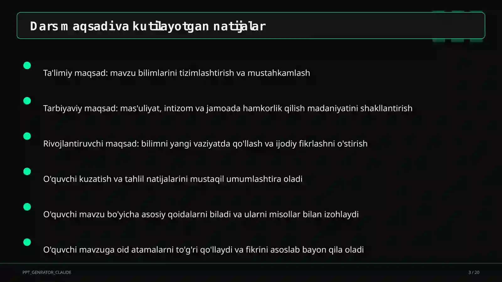 Qomatni to'g'ri shakllantirish mashqlari (2-sinf) 3