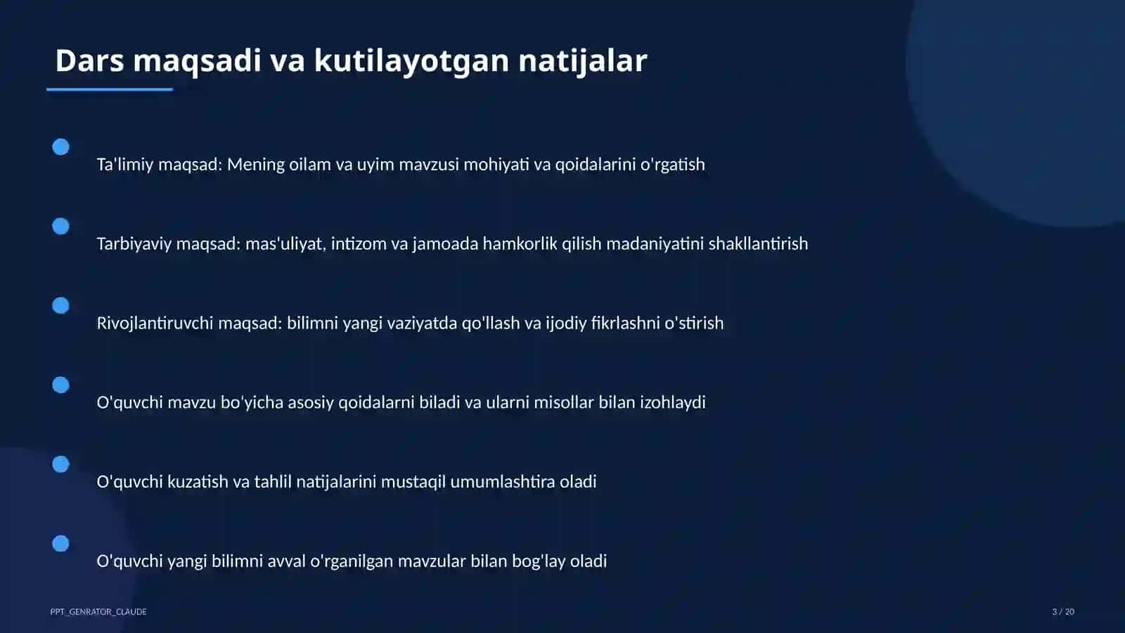Mening oilam va uyim (1-sinf) 3