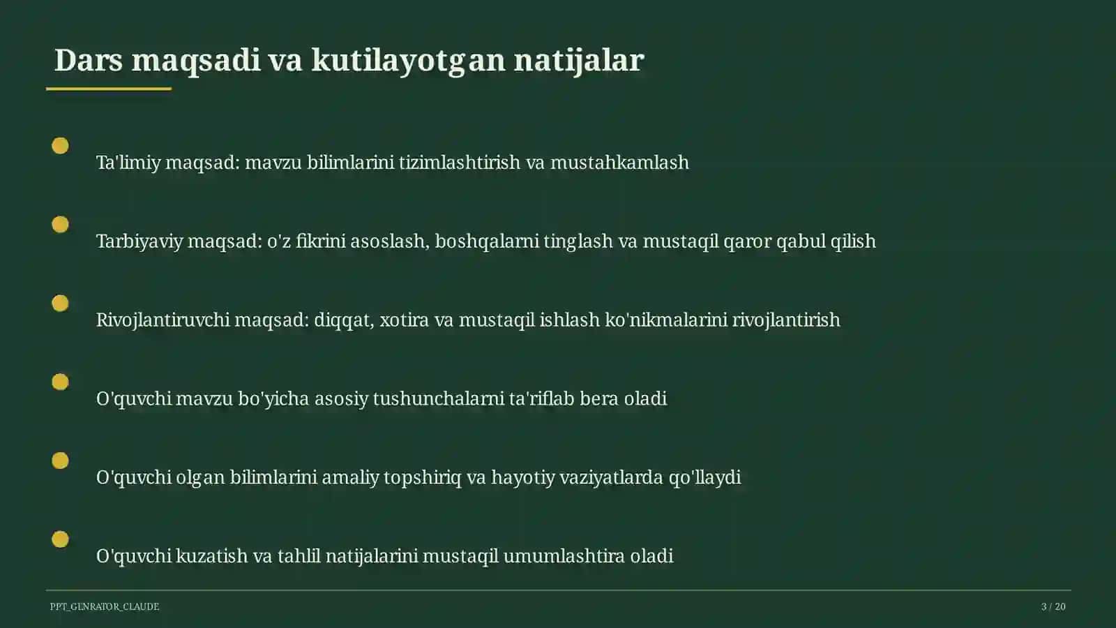 Fizika (6–11) — mustaqil o'rganish uchun 3