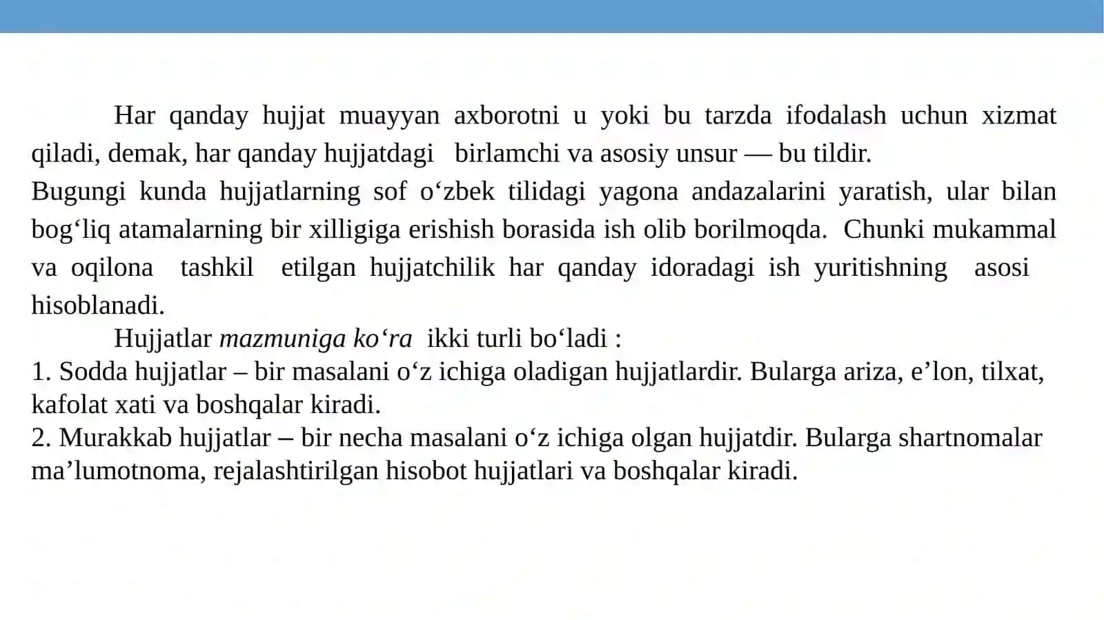 DAVLAT TILIDA ISHYURITISH.HUJJATLAR 3