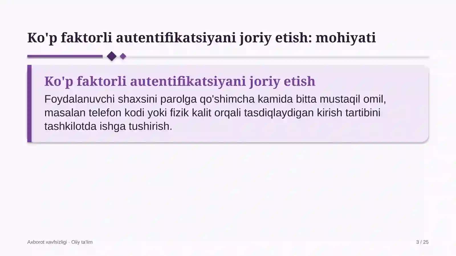 tuman gazetalarida ko'p faktorli autentifikatsiyani joriy etish 1913 3