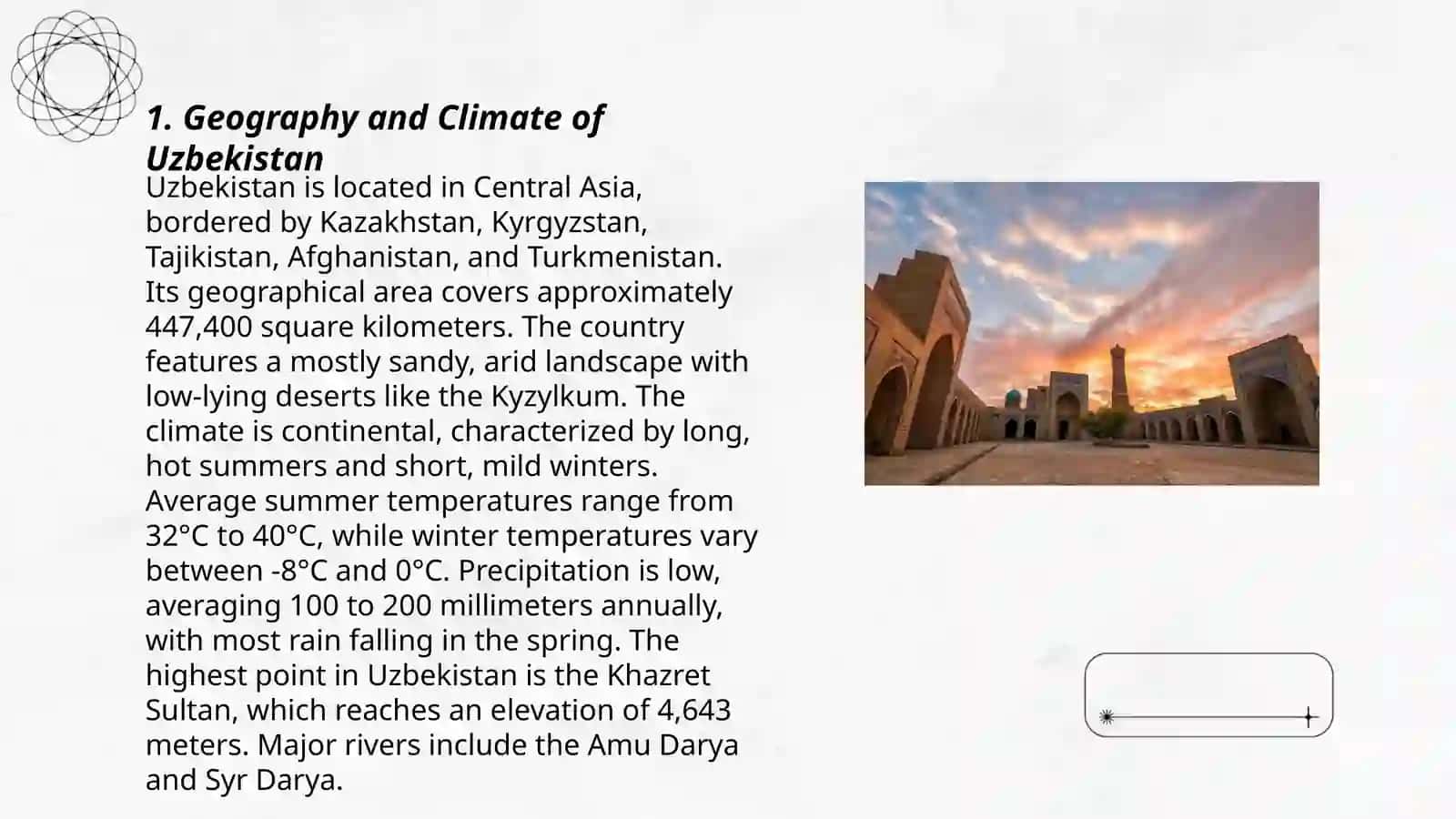 Geography and Climate of Uzbekistan 3