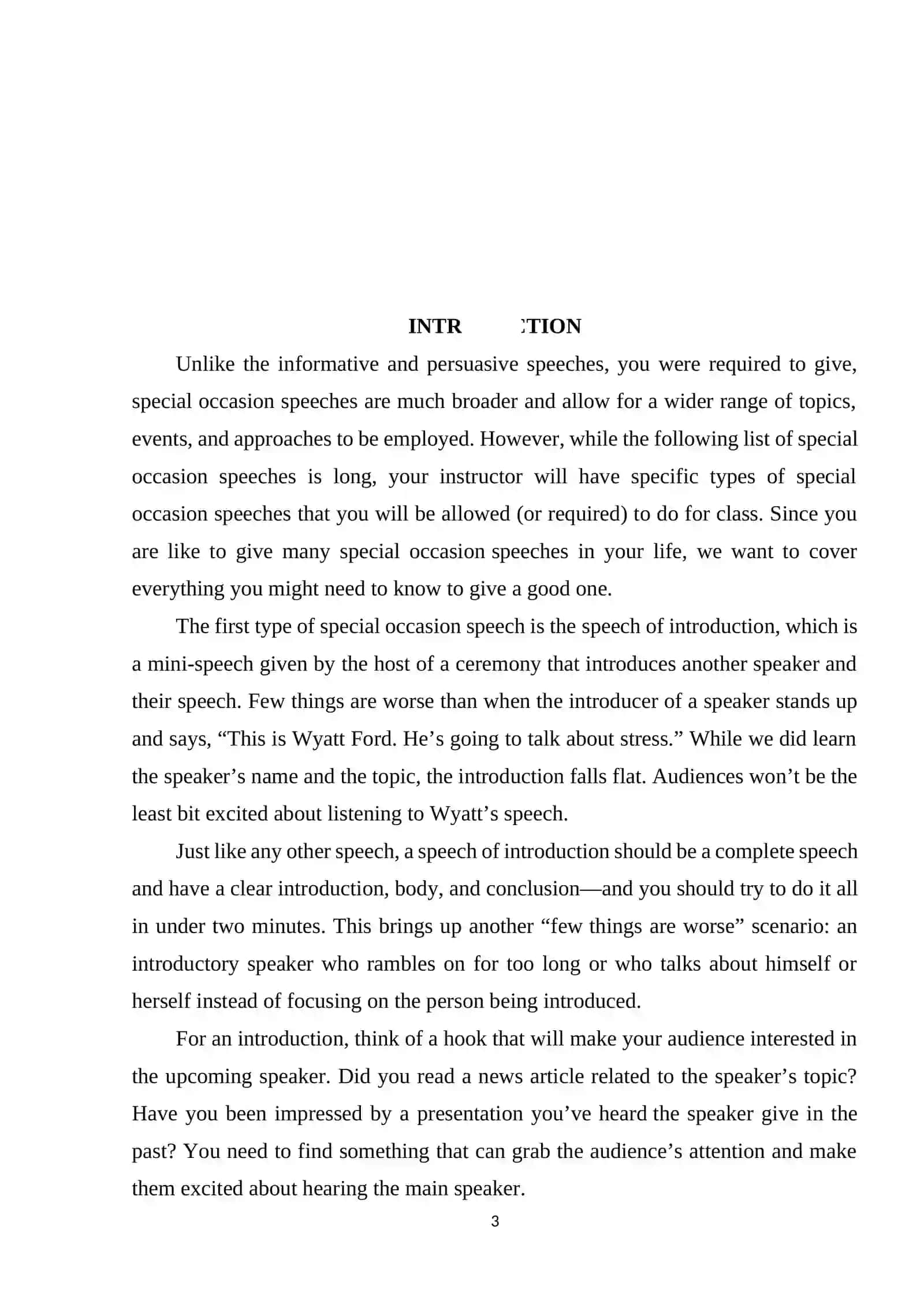 Development of Speech in Special Occasions 3