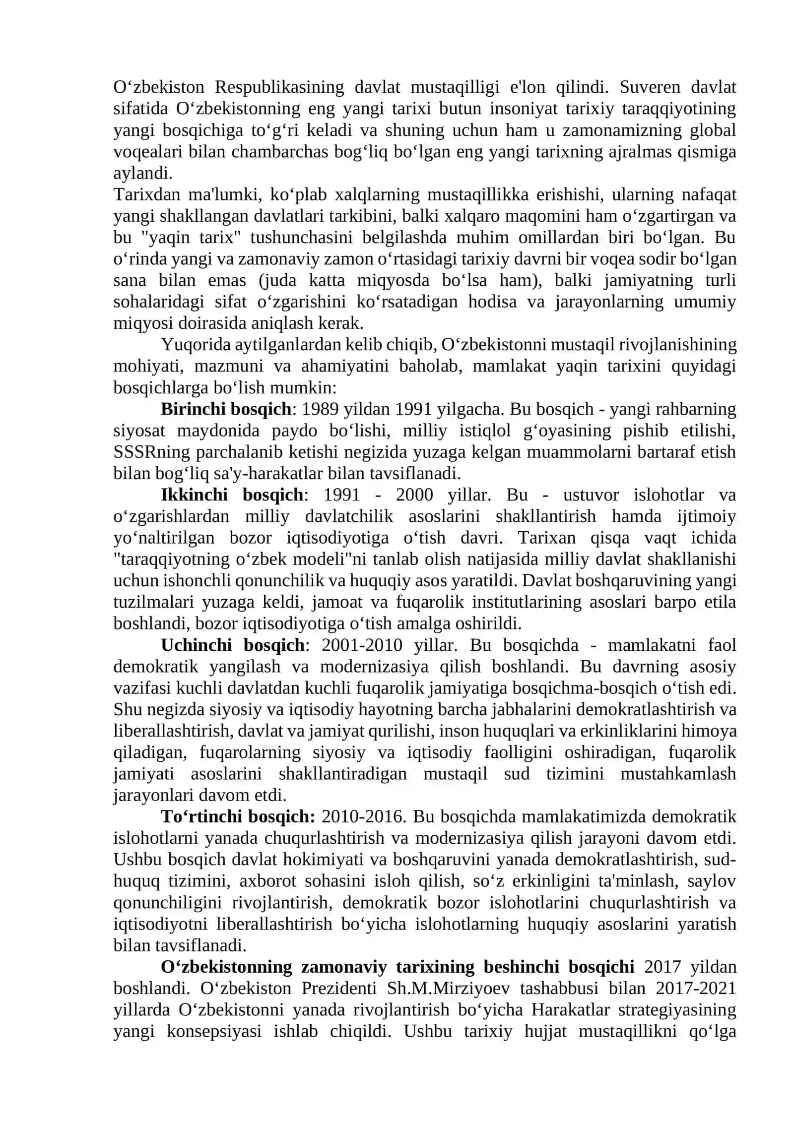 O‘zbekistonning eng yangi tarixi 3