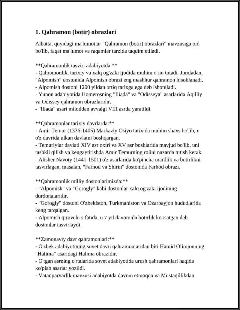 XALQ OGʻZAKI IJODIDAGI ANANAVIY OBRAZLAR 3