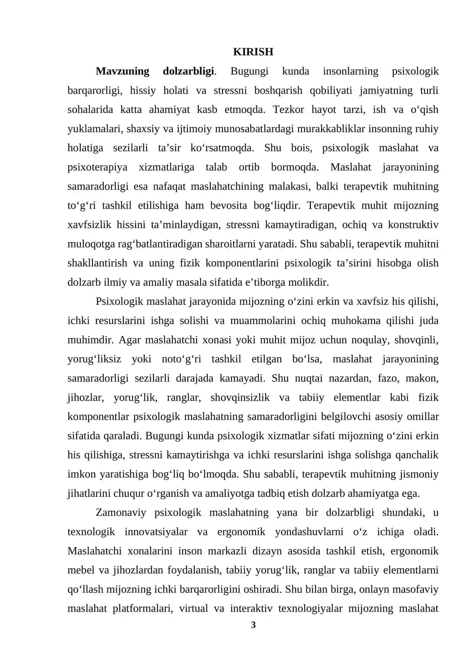 TERAPEVTIK MUHIT VA UNING FIZIK KOMPONENTLARI 3