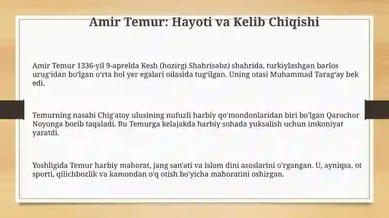 Amir Temur davlat arbobi 3