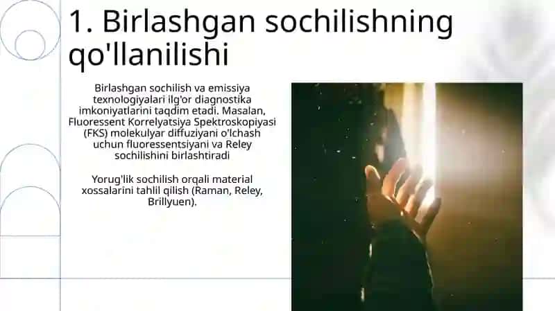 Yorug'likning kombinatsion sochilishi. Spontan va majburiy nurlanish 3
