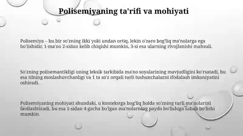 Polisemiya hodisasi 3