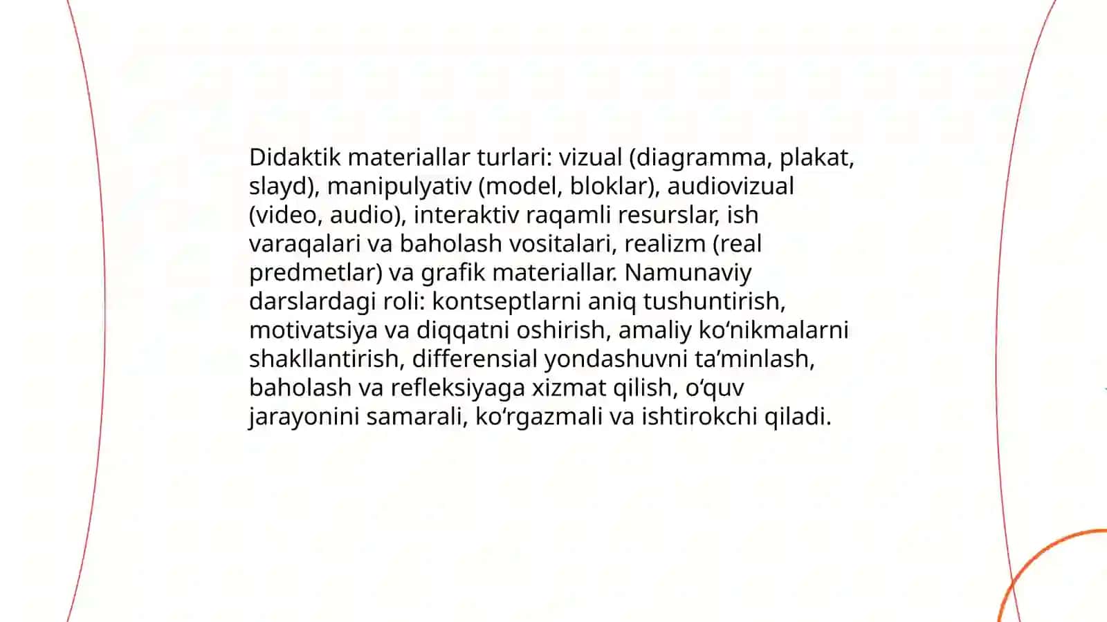 Namunaviy darslar uchun koʻrgazmali qurollar tayyorlash va didaktik materiallar toʻplash 3