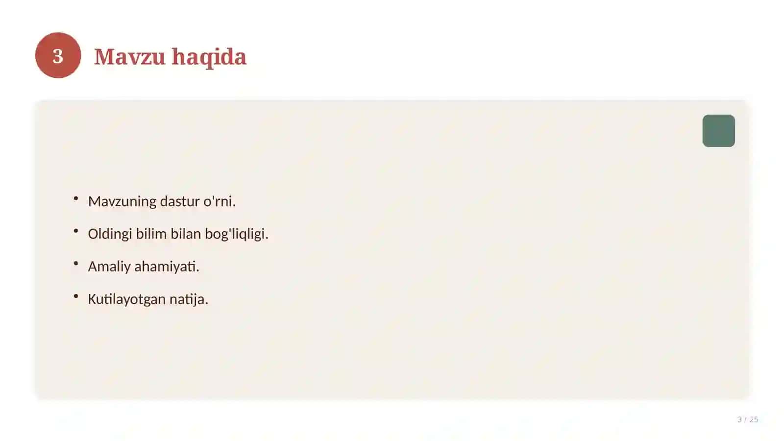 Matematika fanidan 2-sinf: didaktik tarqatma materiallar 3