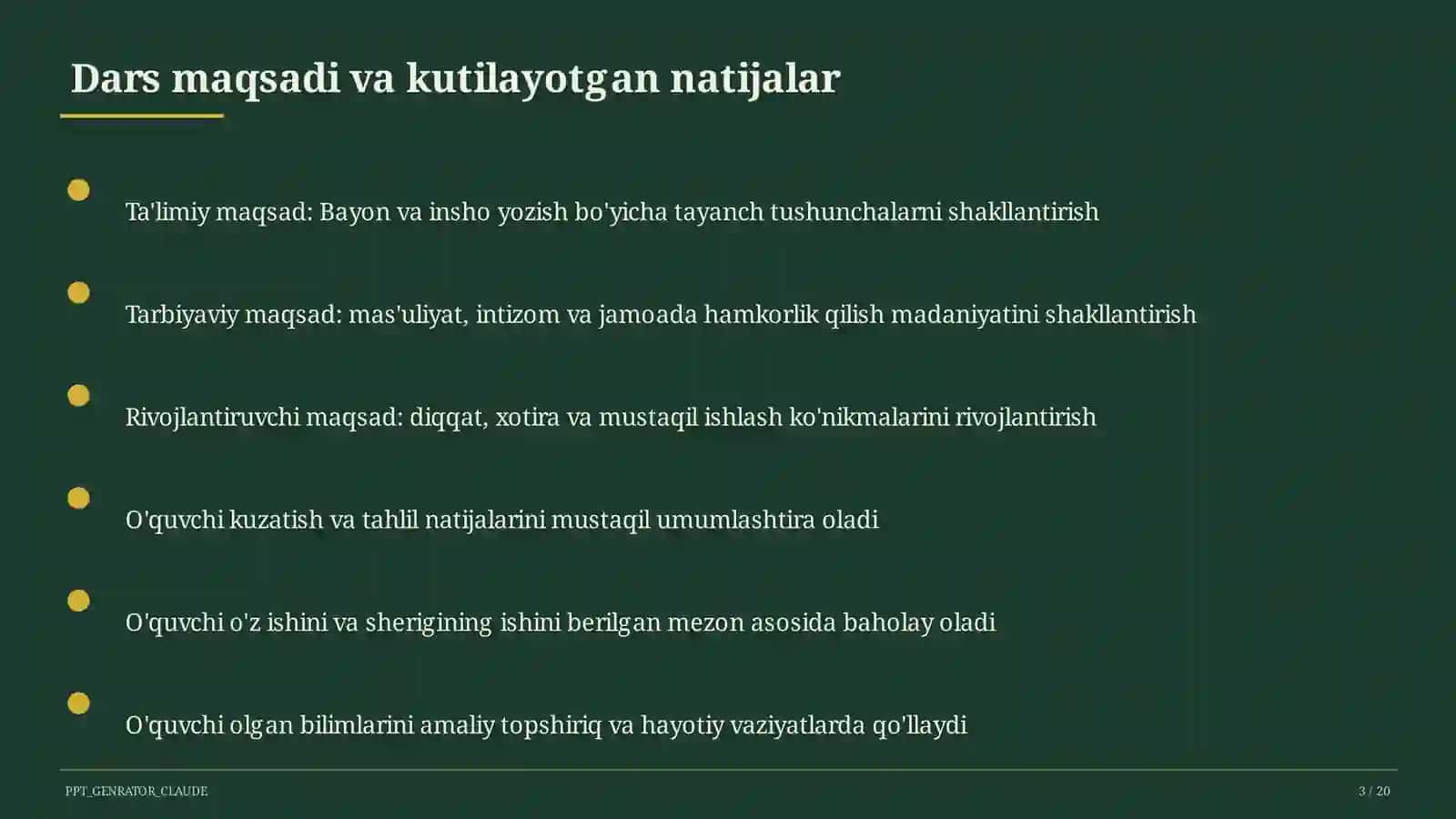 Bayon va insho yozish (4-sinf) 3