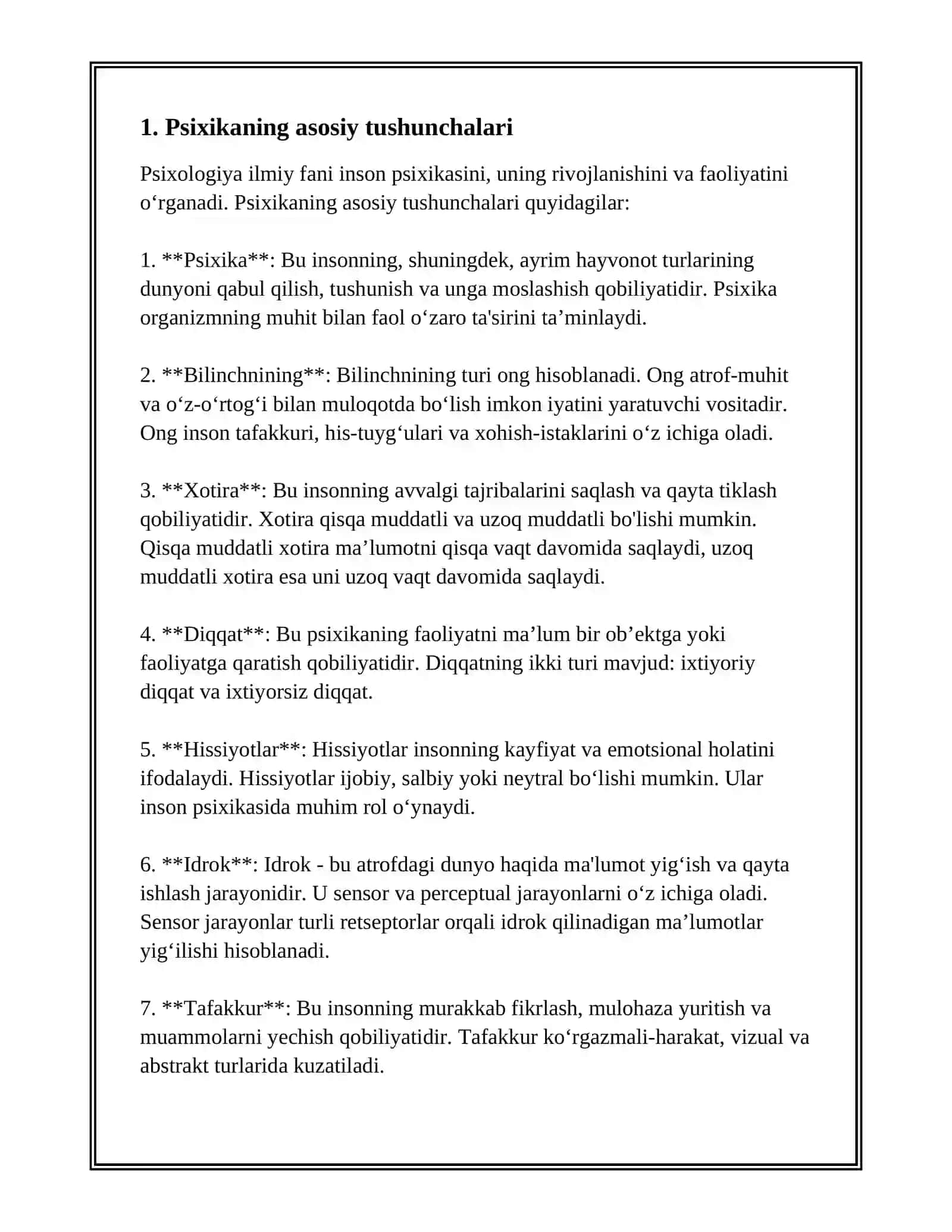 BOLANI PSIXIKASINI O'RGANISH PRINSIPLARI 3