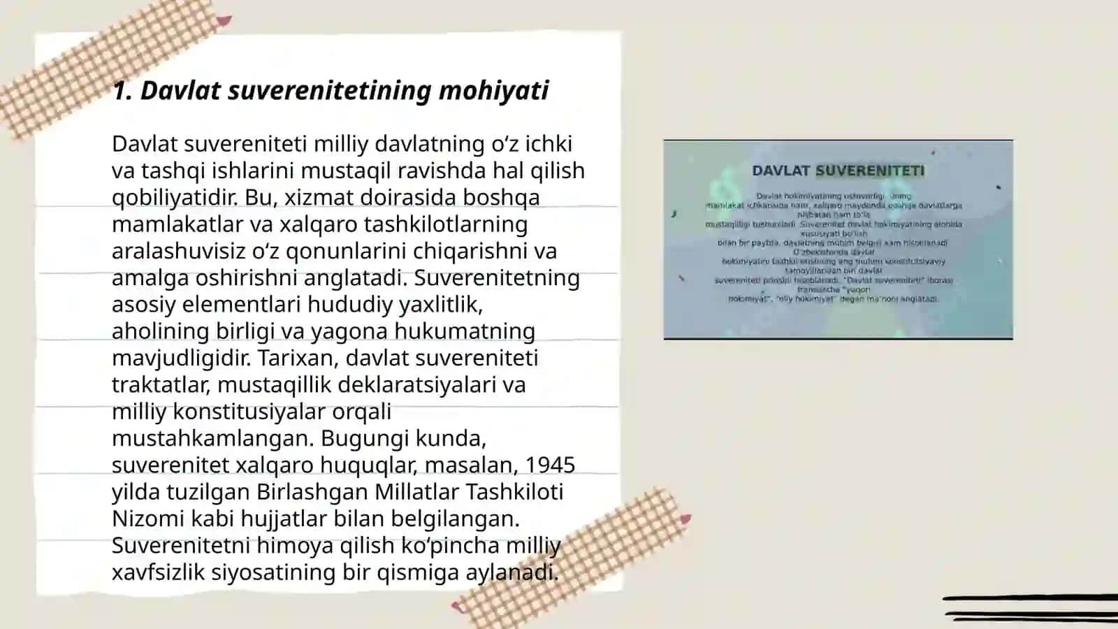 Davlat suvereniteti va uning konstitutsiyaviy asoslari.Xalq hokimiyatchiligi 3