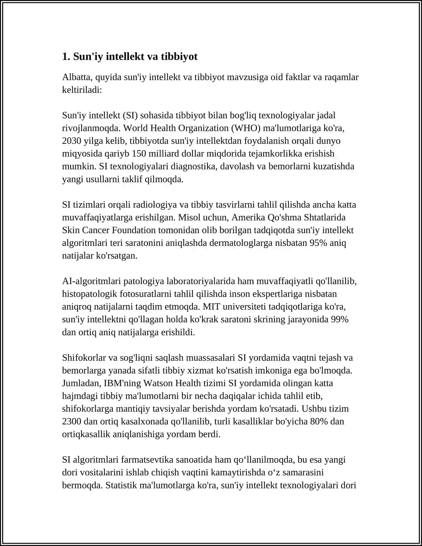 ZAMONAVIY TIBBIYOT TEXNOLOGIYALARI 3
