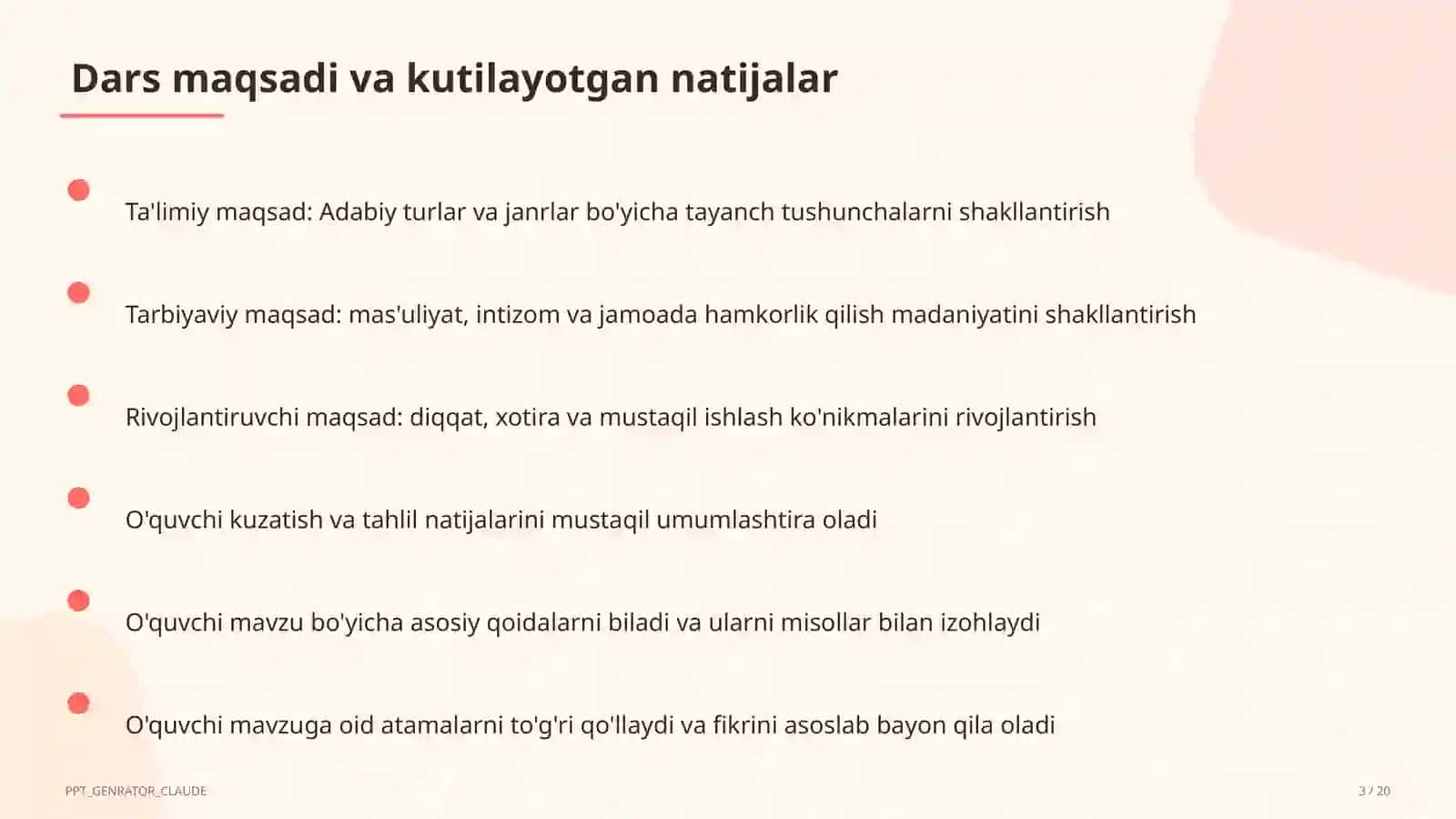 Adabiy turlar va janrlar (10-sinf) 3