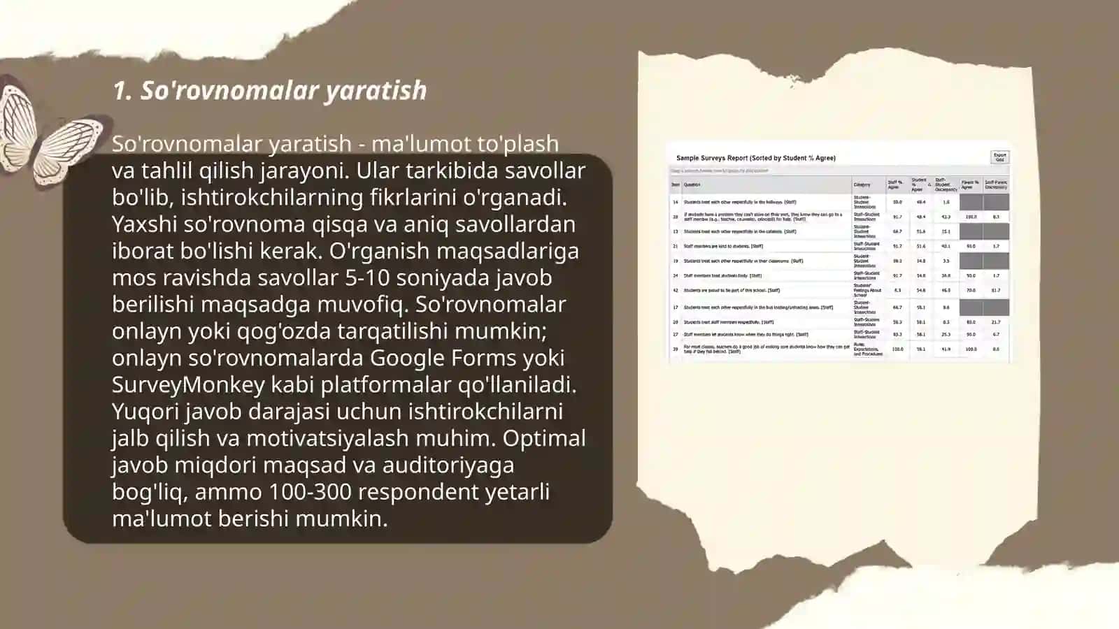 So'rovnomalar yaratish 3