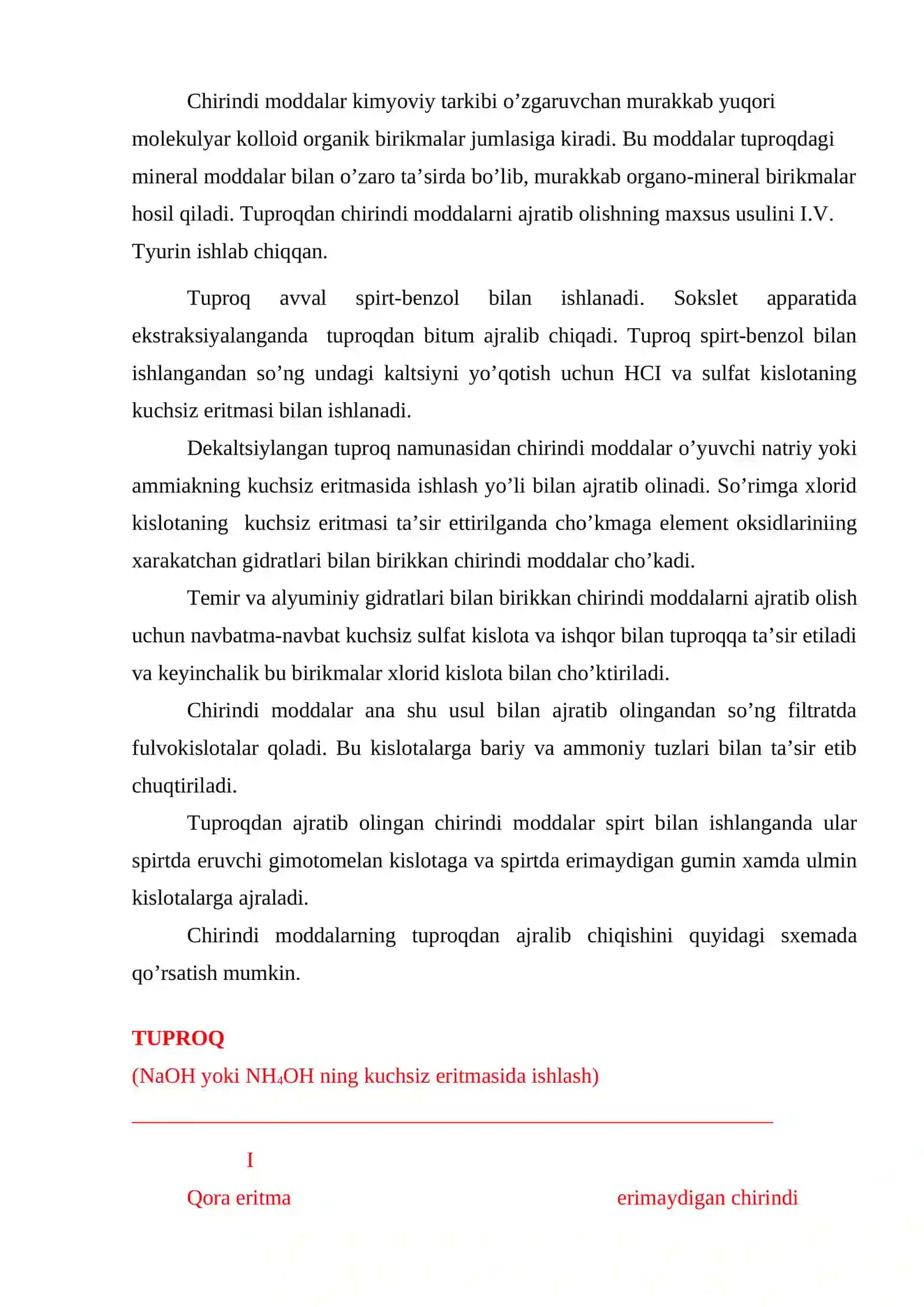 TUPROQDAGI ORGANIK MODDALAR, CHIRINDI PAYDO BO’LISH JARAYONI 3