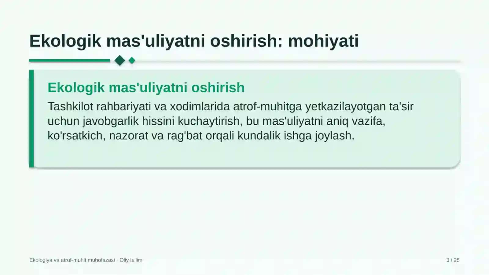 Dehqon bozorlarida ekologik mas'uliyatni oshirish 3