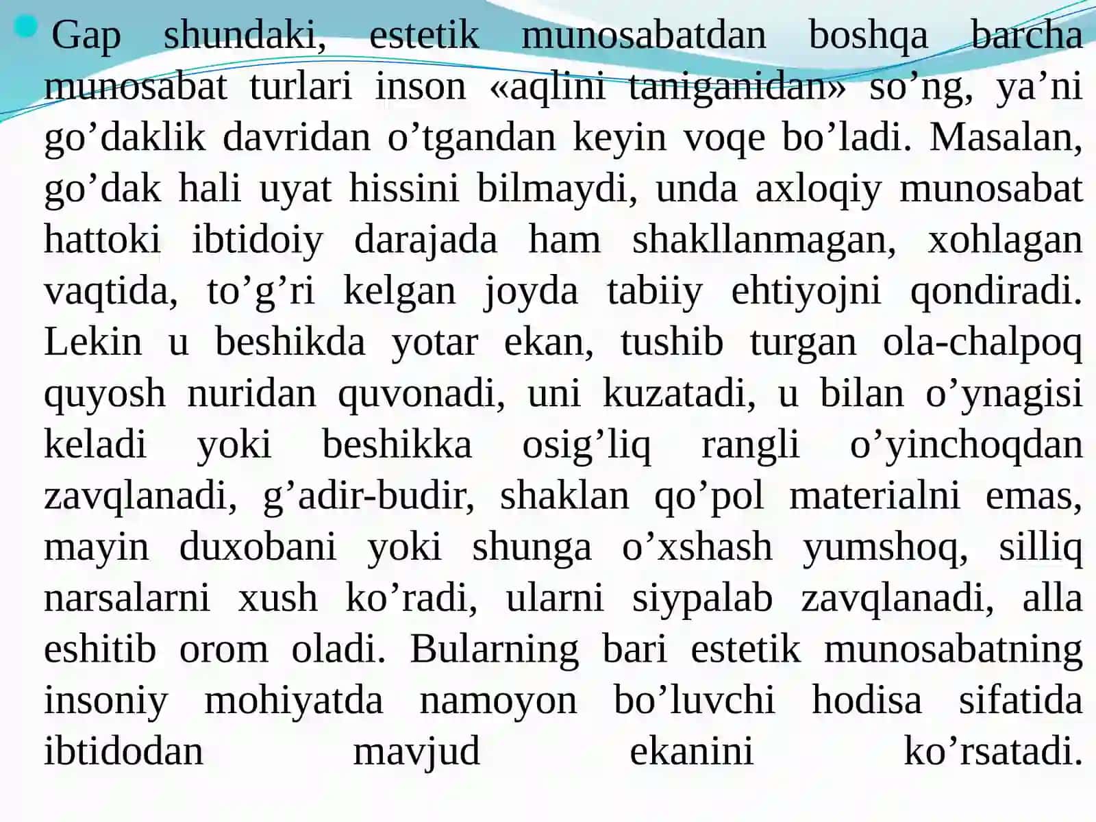 Tabiat va texnogen sivilizatsiya estetikasi 3