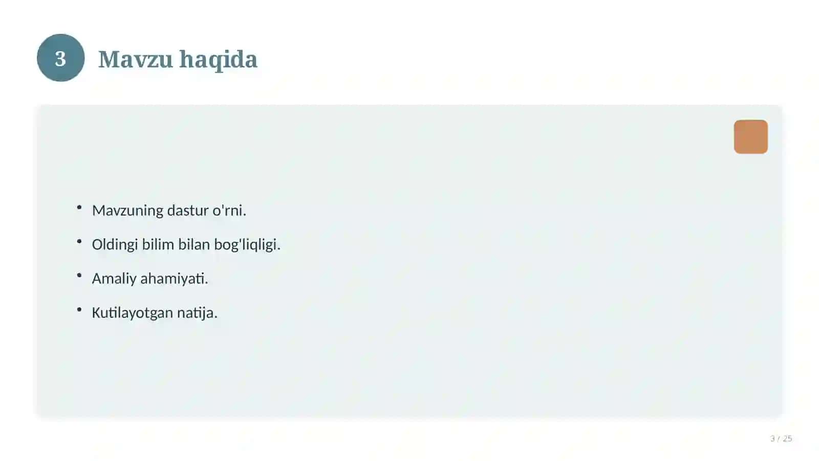 Tarbiya fanidan 3-sinf: didaktik tarqatma materiallar 3