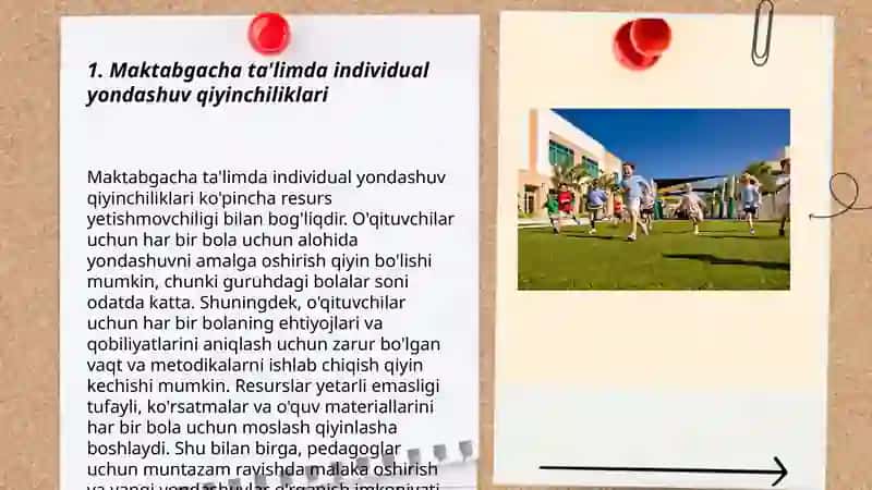 Maktabgacha ta'limda bolalar bilan ishlash jarayonidagi qiyinchiliklar 3