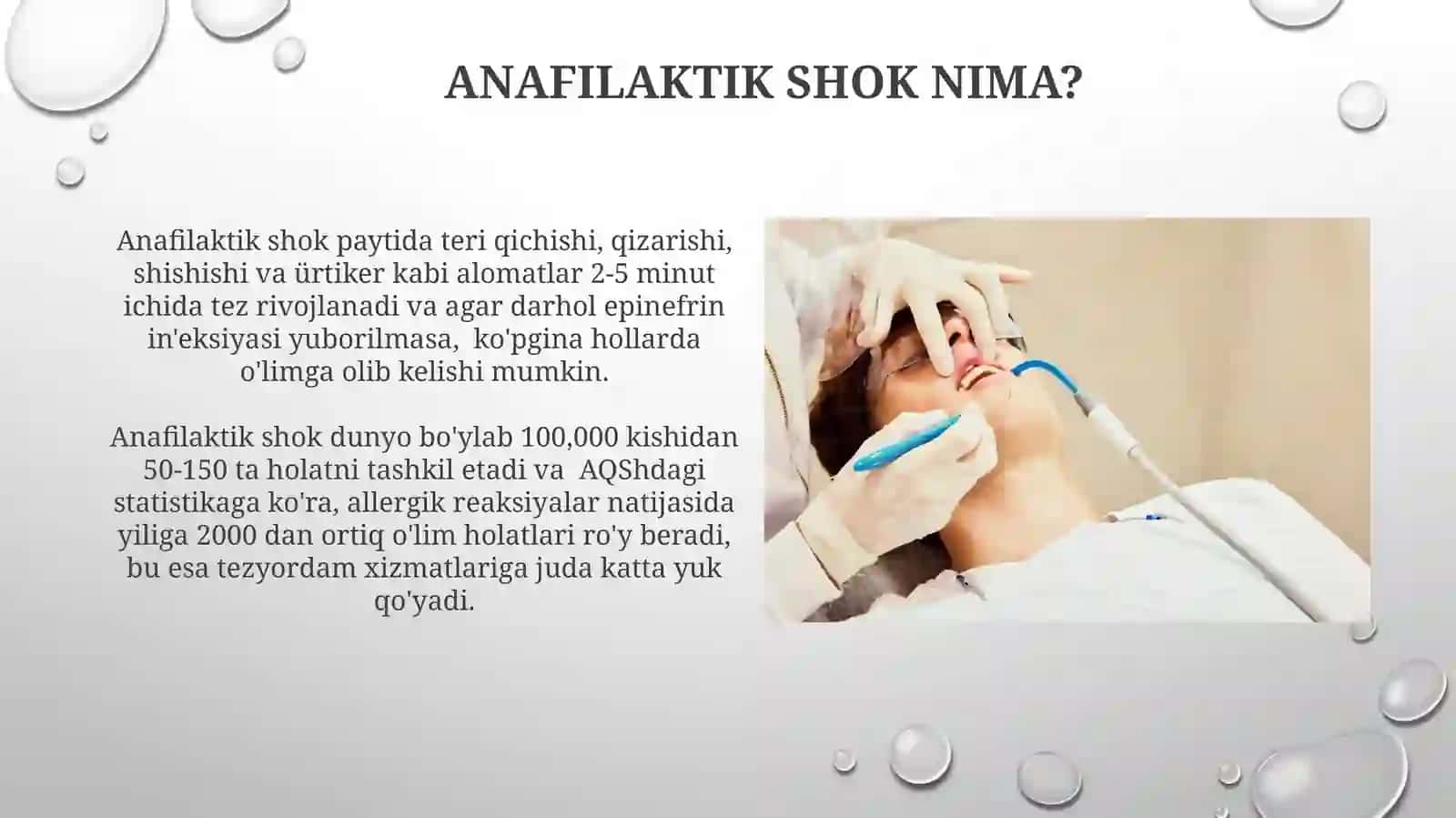 Anafilaktik shok: sabablari va alomatlari 3