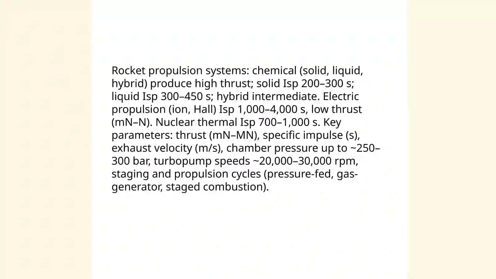 Rocket Propulsion Systems 3