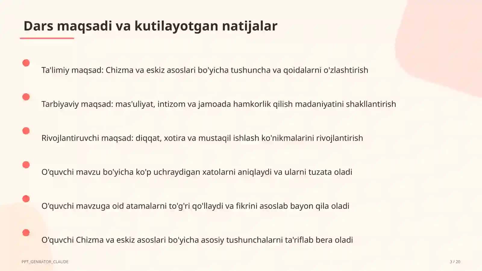 Chizma va eskiz asoslari (6-sinf) 3
