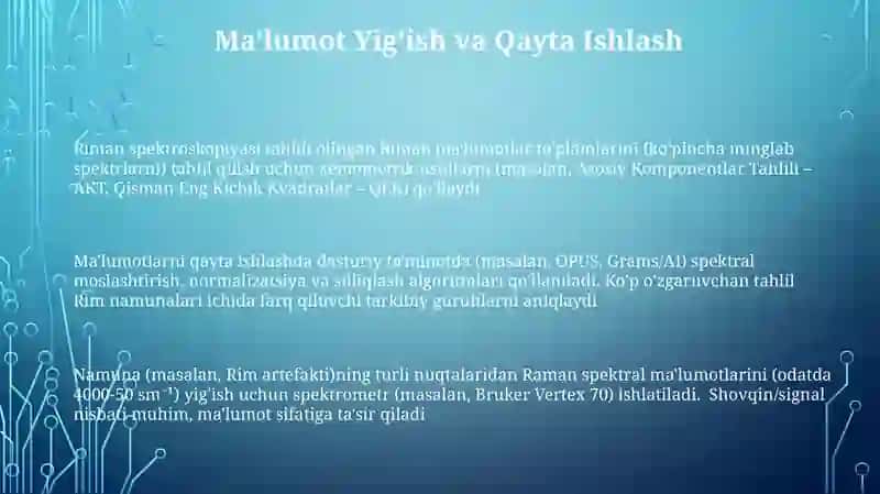 Riman spektroskopiya tahlil qilish 3