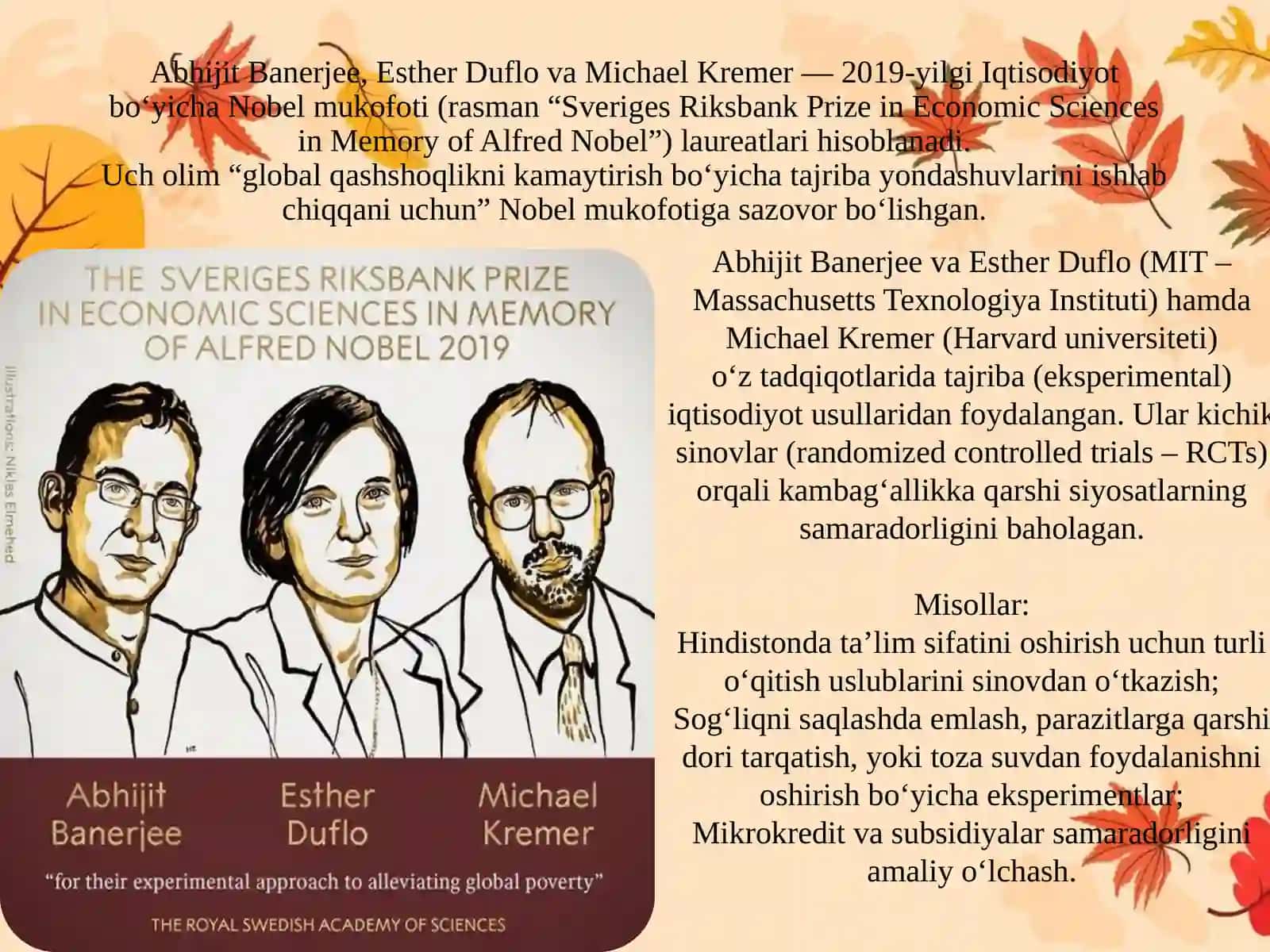 Mikroiqtisodiyot bo'yicha nobel sovrindorlari 3