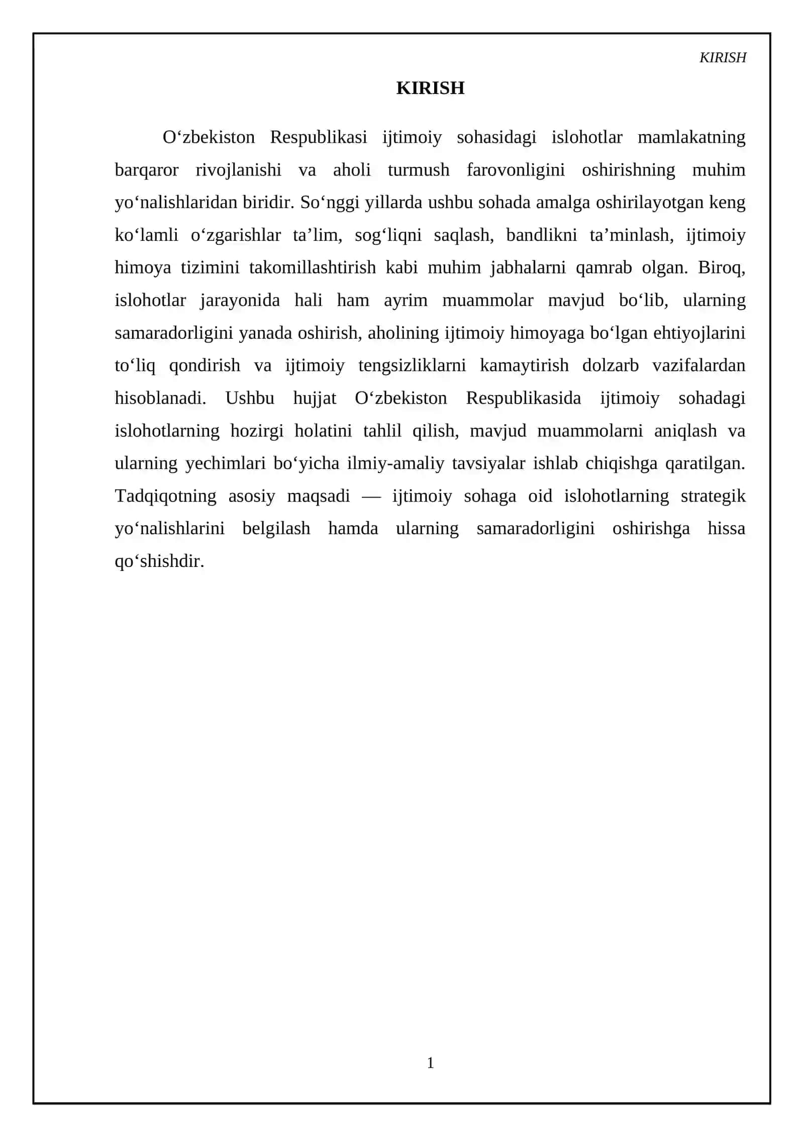 Ozbekiston respublikasida ijtimoiy sohadagi islohotlar 3