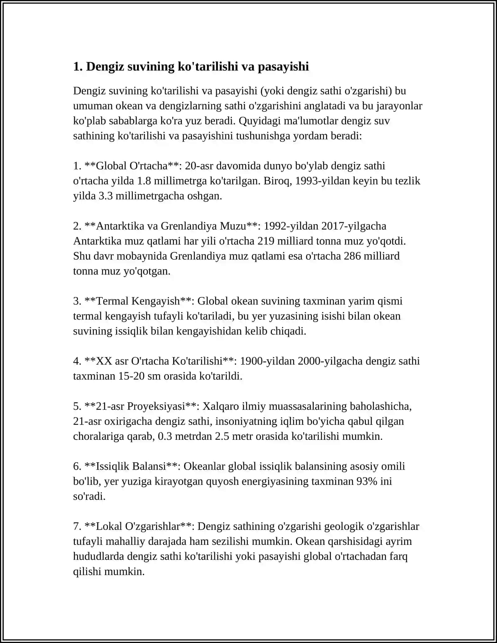 DENGIZ SUVINING KUTARILISHI VA PASAYISHIDAN HOSIL BULADIGAN ENERGIYA ZAXERALARI VA BOSHQA ENERGIYA ZAXERALARI 3