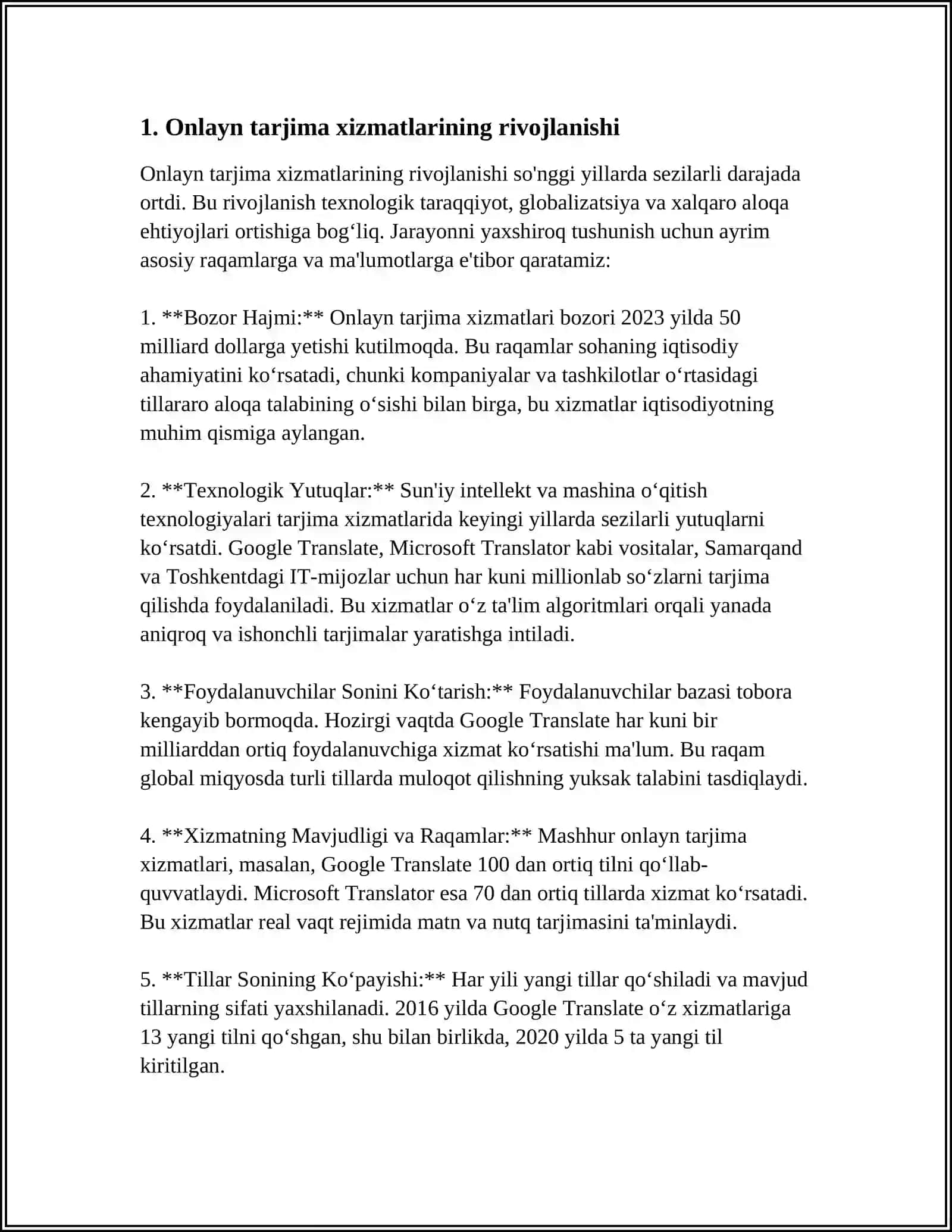 ONLINE TARJIMA XIZMATLARI VA ULARNING AFZALLIKLARI 3